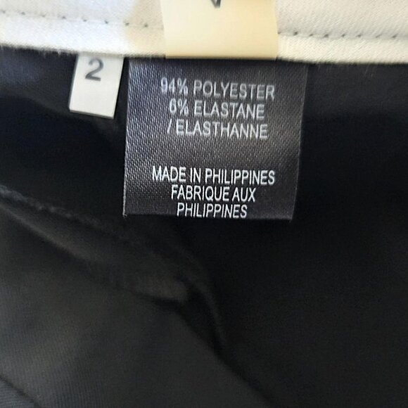 Women's Tahari Black Pants, Size 2 - Picture 3 of 5